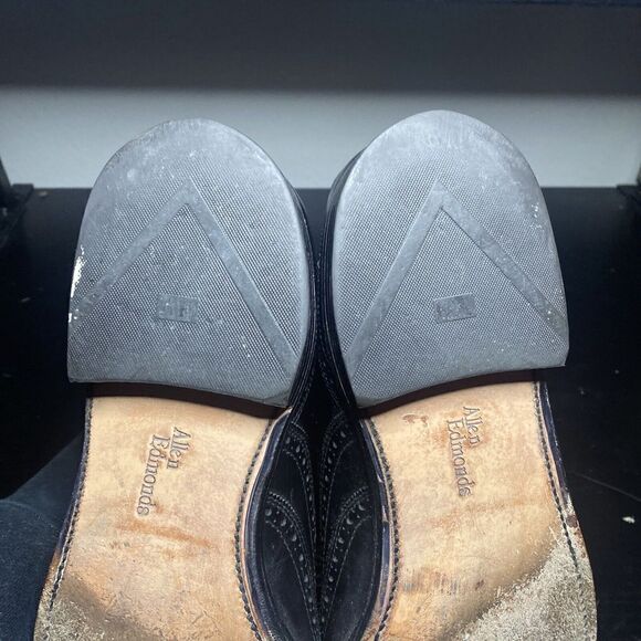 Allen Edmonds CHESTER Men’s 12 A Classic Black Leather Wingtip Brogue - Picture 9 of 10